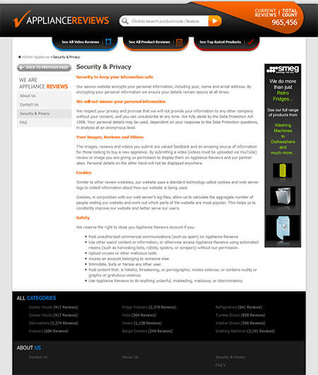 Appliance Reviews